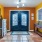 a colorful lobby area